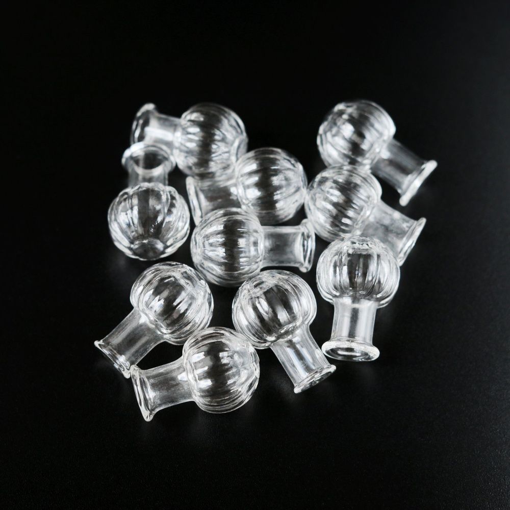 бутылочка тыква, прозрачная, 24.5x16-17.5 мм