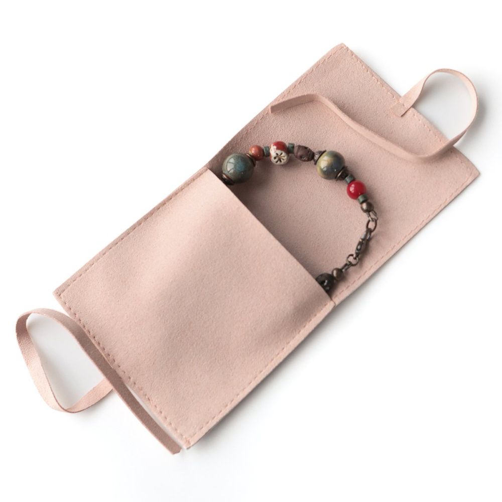 конверт для украшений, микрофибра, цвет карамельный, 80х80 мм