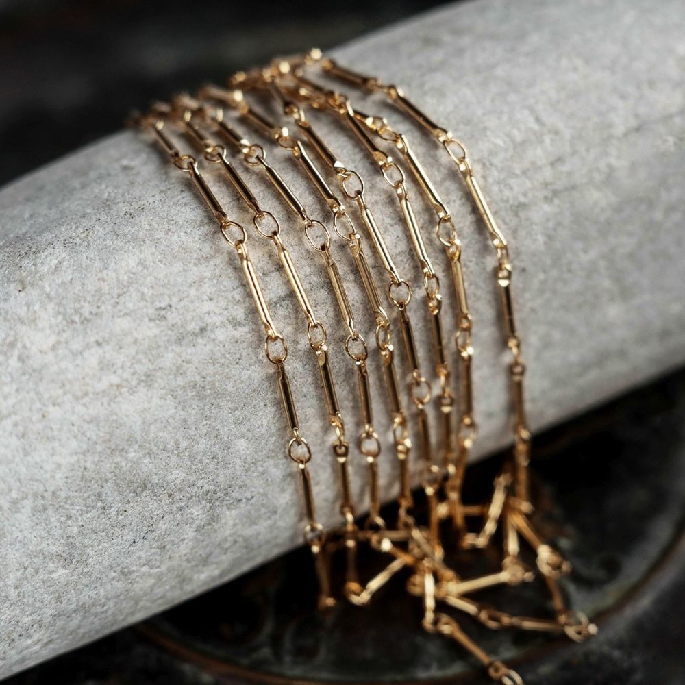 цепочка "линк", позолота, звено 13x2x1.2 мм