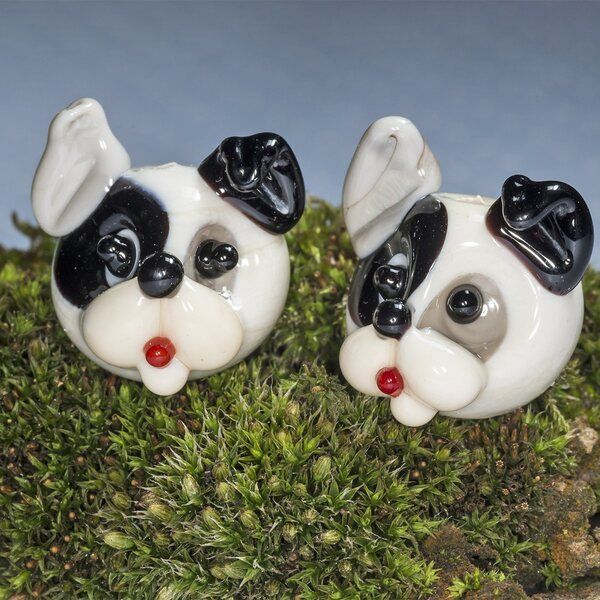 бусина, мурано "пёсик бим", фигурная, 20х19х17 мм