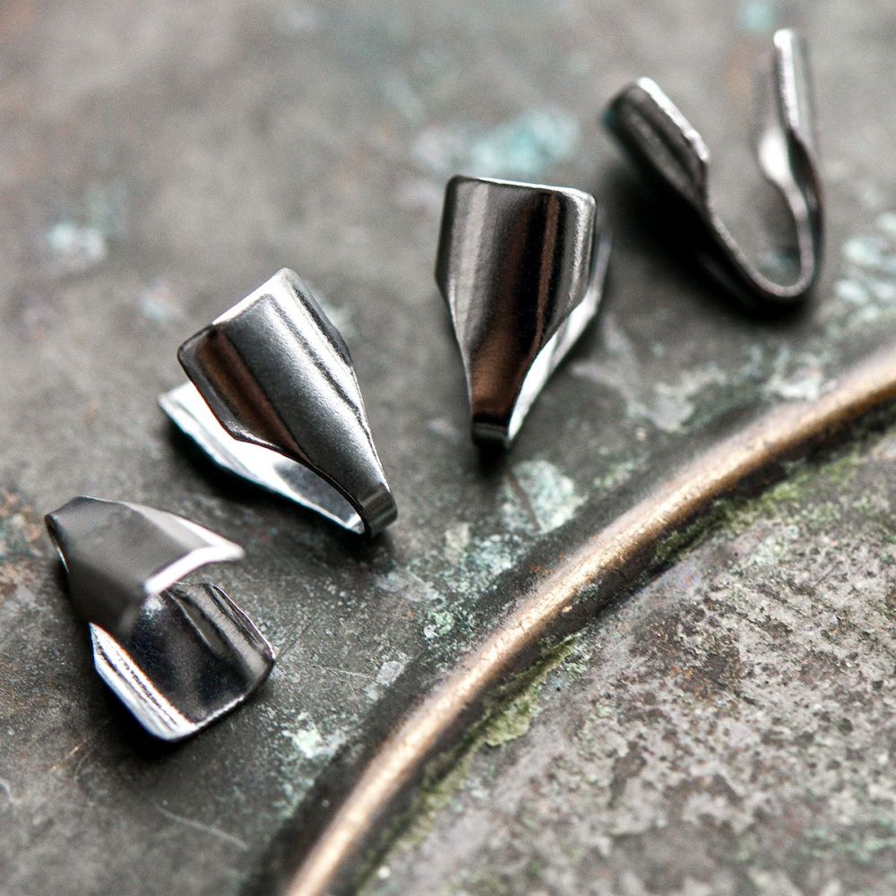 зажим для шнура, 304 stainless steel, цвет стальной, 8x4x2 мм