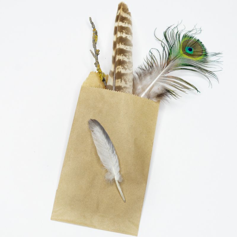 пакет крафт, бумага, цвет бежевый, 15x8.3 см