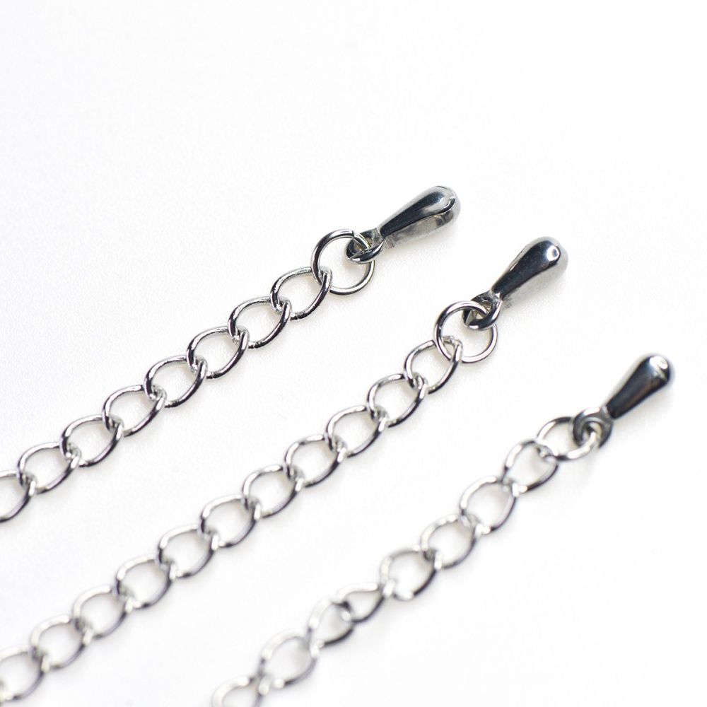 комплект замочек-лобстер+удлинитель, 304 stainless steel, цвет стальной, 68 мм