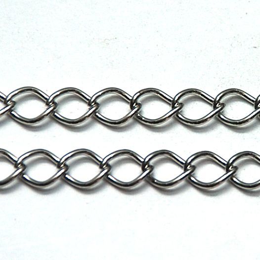 цепочка "кластер", цвет платина, звено 9х7х1.5 мм