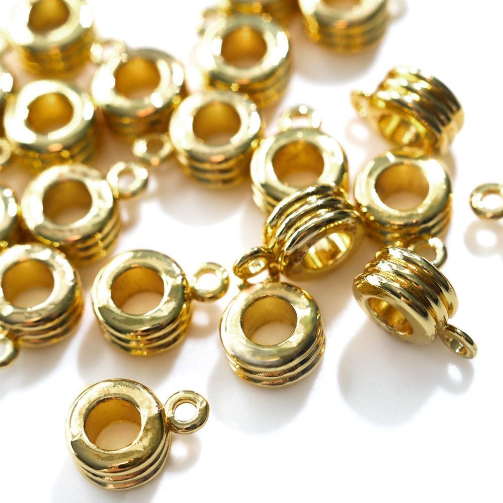 бейл "бублик", позолота, 12х9х5 мм