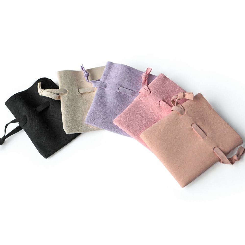 мешочек для украшений, микрофибра, цвет сиреневый, 8x7 см