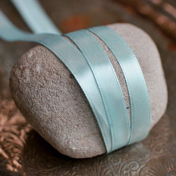 лента, атлас, цвет голубой светлый, ширина 10 мм ленты