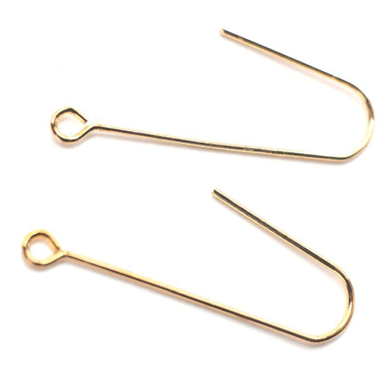 швензы "файбер", позолота, 36x13 мм 