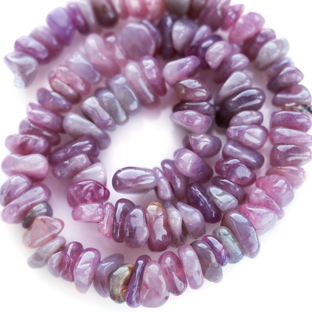 бусина кварц осколки, цвет розовый (уп 20 г)