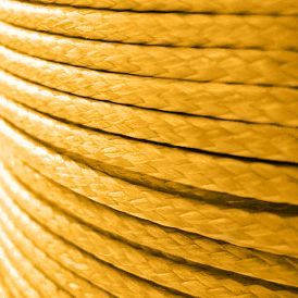 шнур вощеный, цвет ярко-желтый, 2 мм