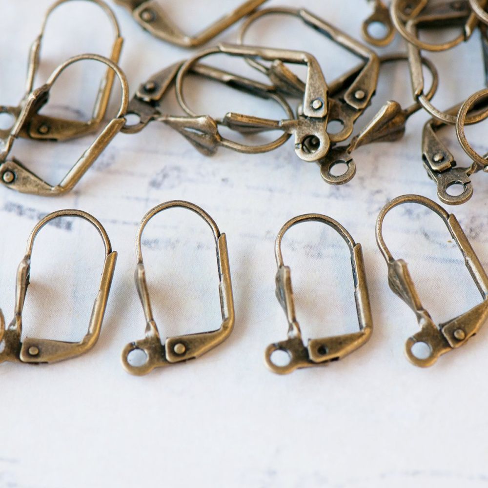 швензы "барбара", цвет античная бронза, 5.6x16.7x10.2 мм