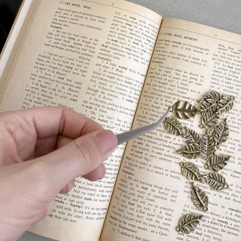 коннектор "монстера", цвет античная бронза, 27x14x4 мм