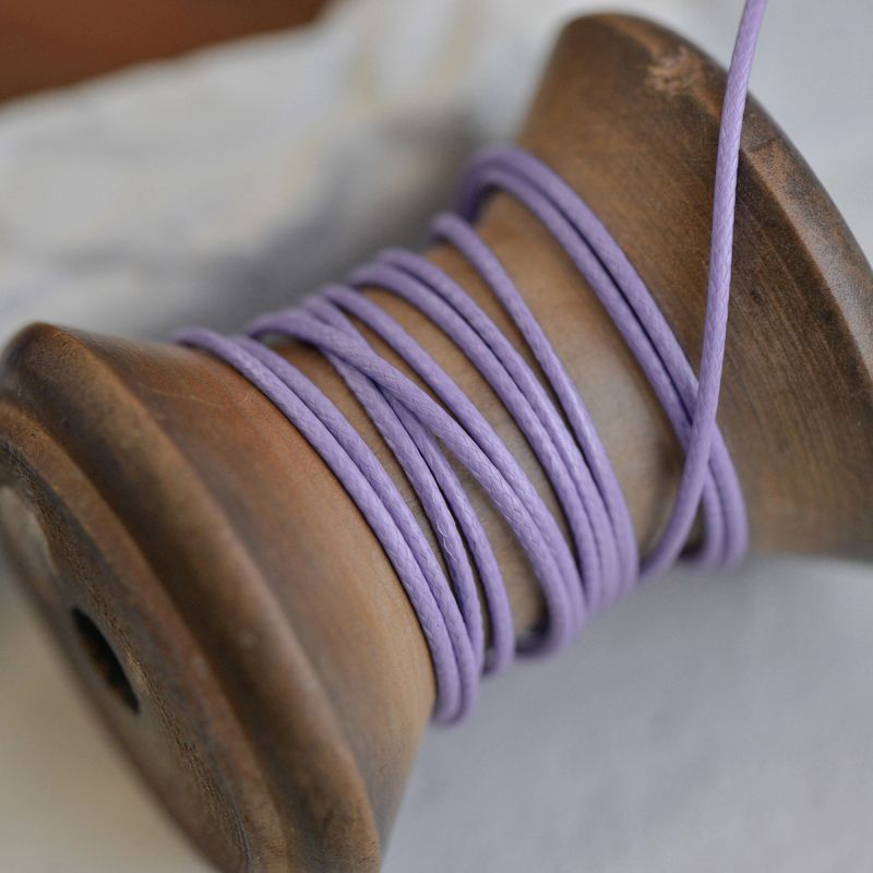 шнур вощеный, цвет сиреневая лаванда, 1 мм