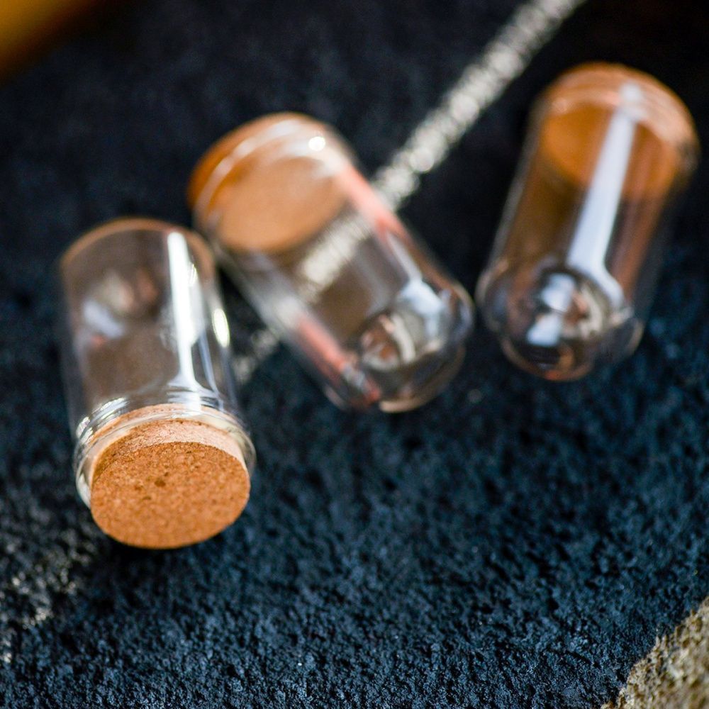 колба с крышкой, прозрачная, 44.5x25 мм