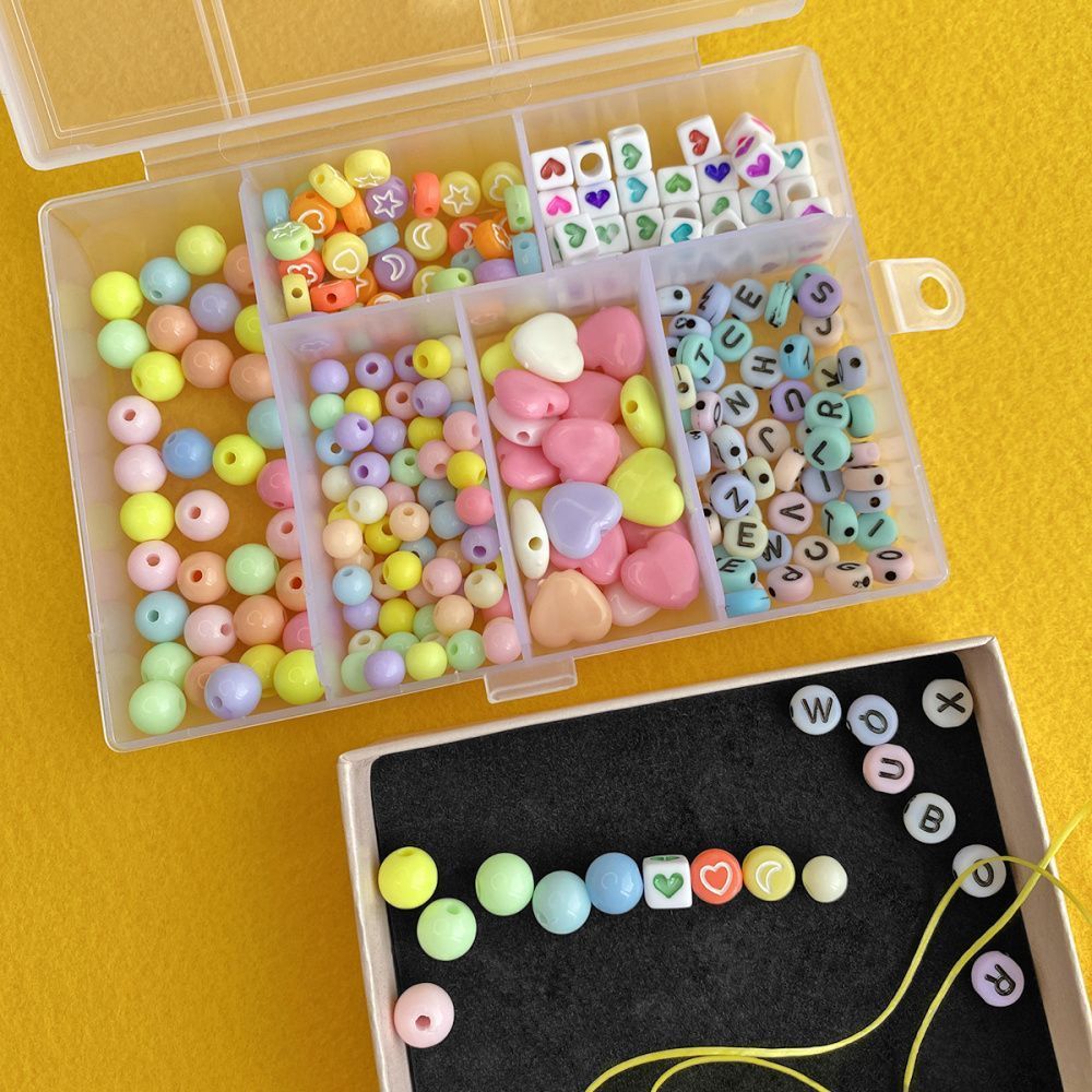 набор бусин в органайзере "агата"