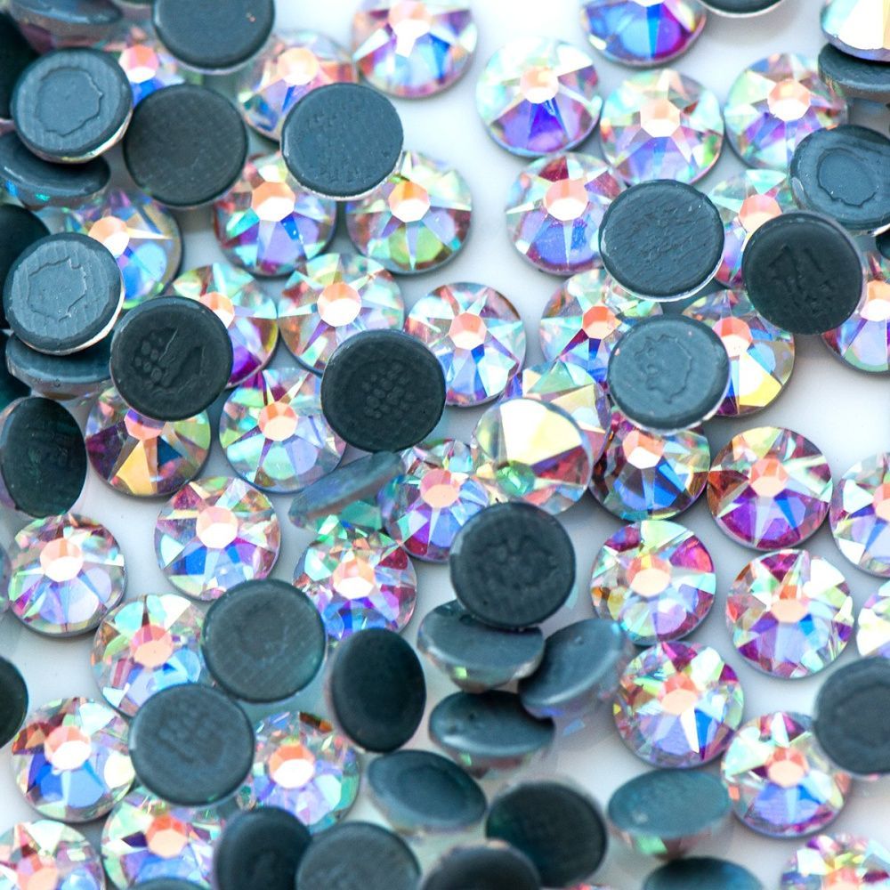 стразы термоклеевые горячей фиксации люкс, cristal ав, ss20