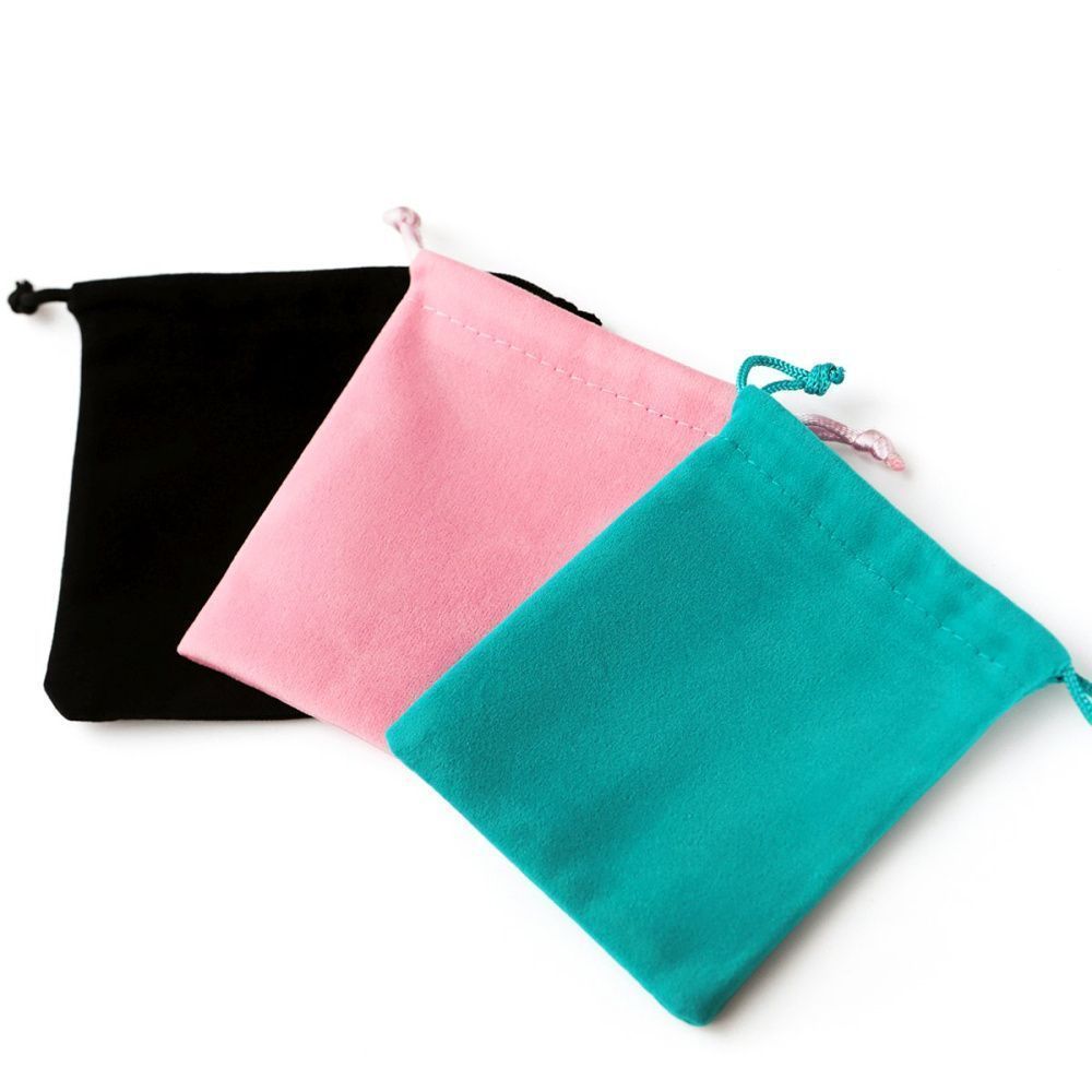 мешочек для украшений, бархат, цвет розовый, 10x8 см