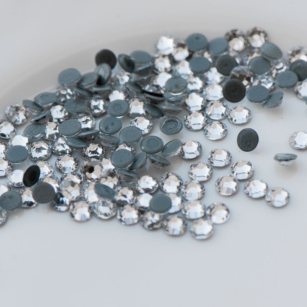 стразы термоклеевые горячей фиксации люкс, cristal, ss16