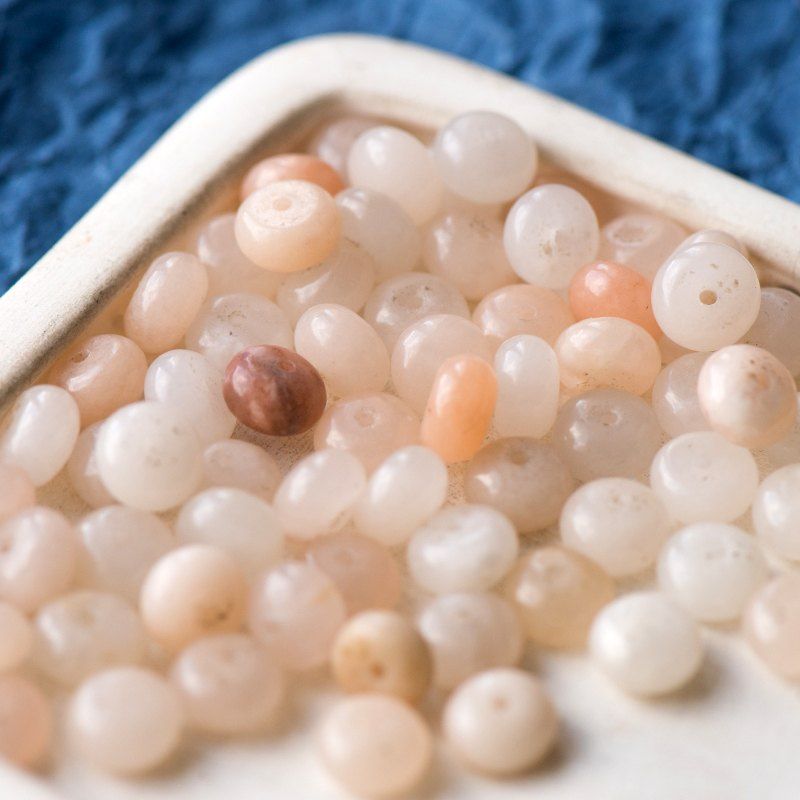 бусина авантюрин абакус, цвет персиковый, 8x5 мм