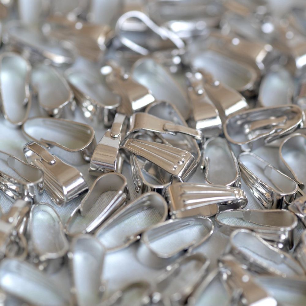 бейл с захватом, цвет платина, 8.5х3.5 мм