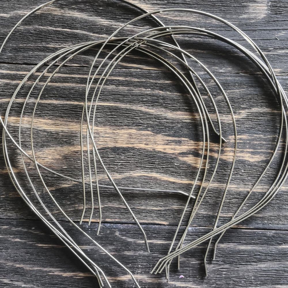 основа для ободка, цвет платина, 3х1 мм