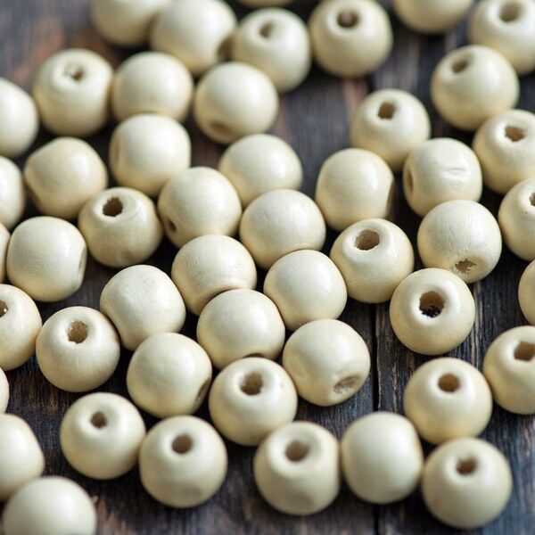 бусина дерево 12, цвет натуральный, 12х10.5 мм