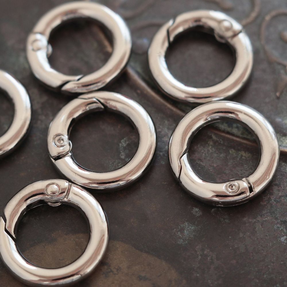Замочки замочек-кольцо, цвет платина, 20x4 мм