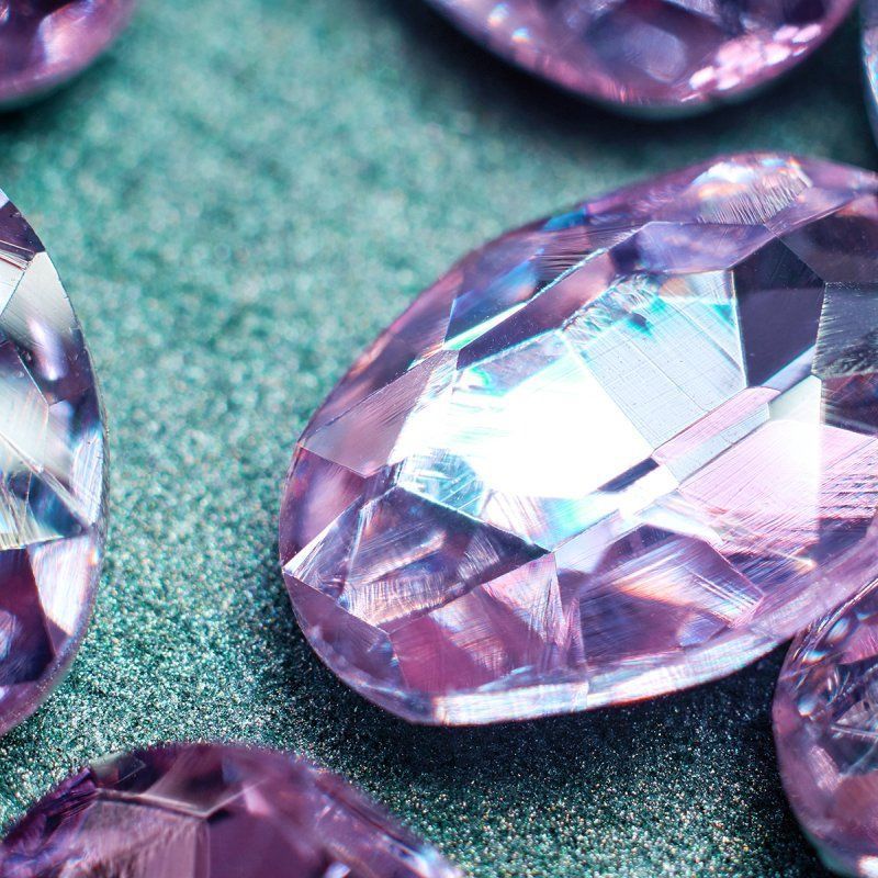 кабошон стекло кристалл, овальный, цвет tanzanite, 18х13 мм