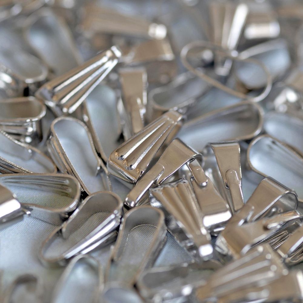 бейл с захватом, цвет платина, 8.5х3.5 мм