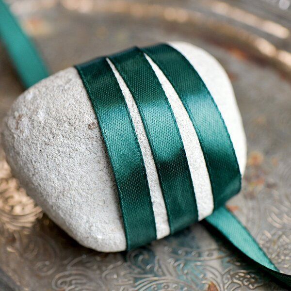 лента, атлас, цвет изумрудный темный, ширина 10 мм ленты