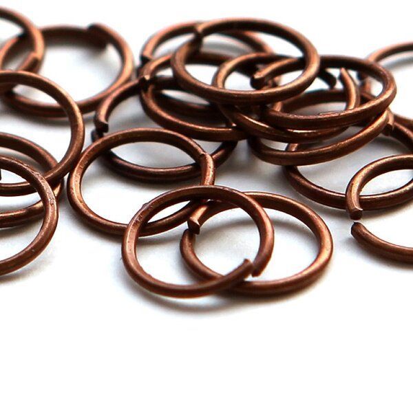 колечко соединительное 8, цвет красная медь, 8 мм