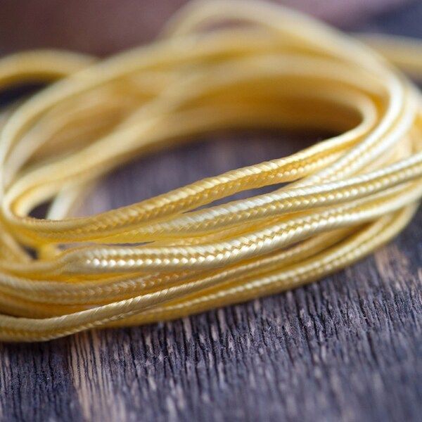 сутаж, желтый, 3х1 мм (уп 5 м)