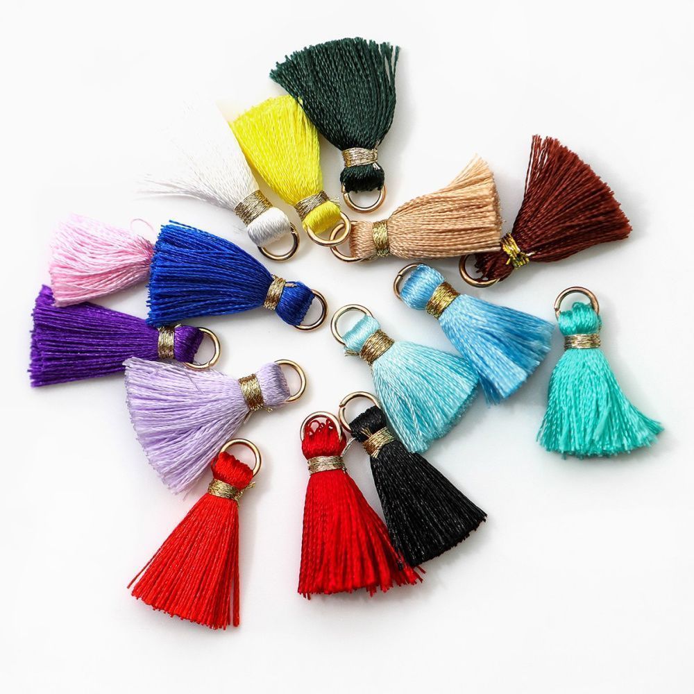 кисточка, нейлон/латунь, цветовой микс, 23-27x5 мм