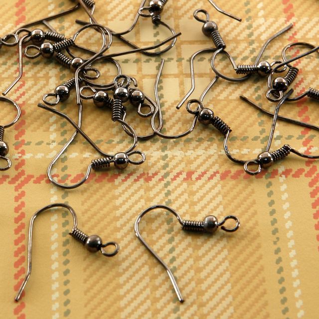 швензы "шарик", цвет черный, 18х0.8 мм