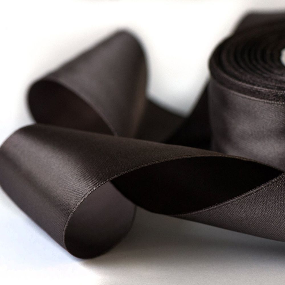 лента, атлас, цвет платиново-серый, ширина 50 мм ленты