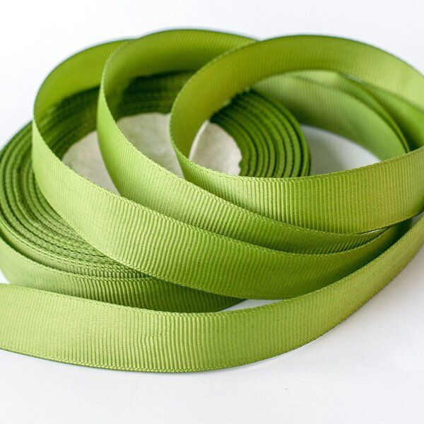 лента репсовая, цвет лаймовый, ширина 20 мм ленты