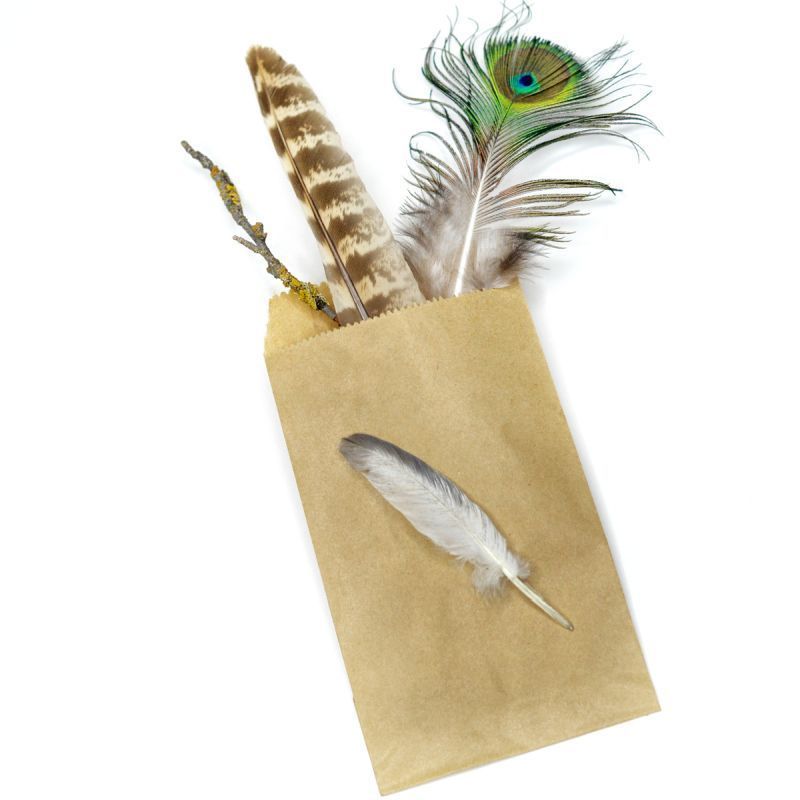 пакет крафт, бумага, цвет бежевый, 15x8.3 см