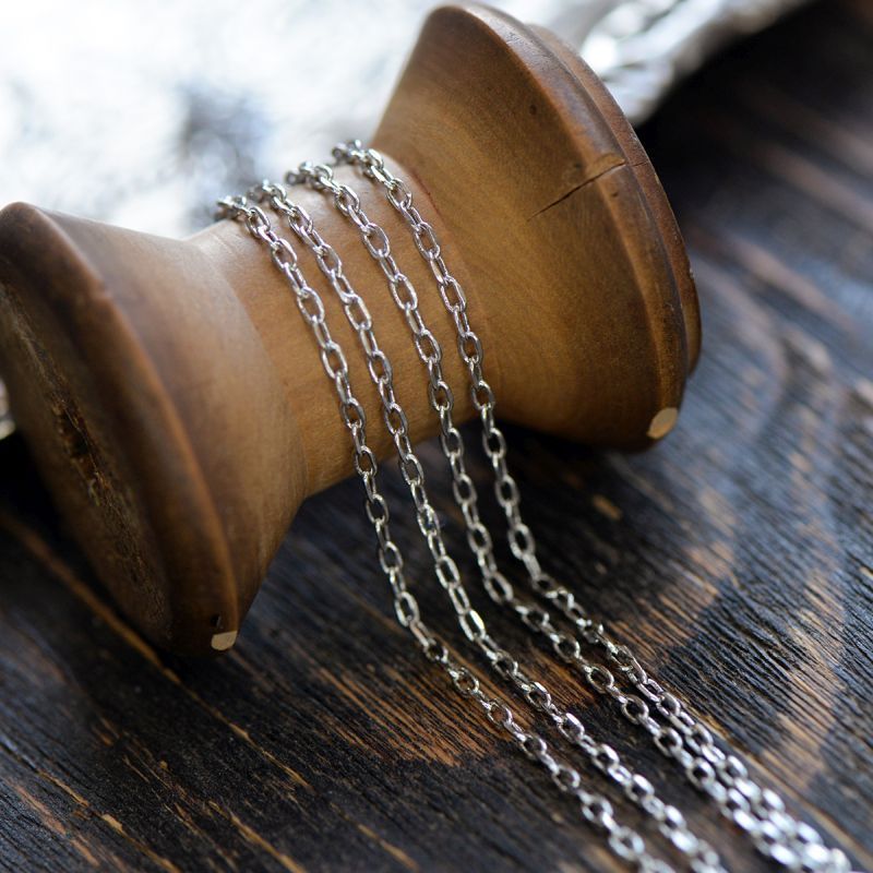 цепочка "лариат", цвет платина, звено 4x2x0.5 мм