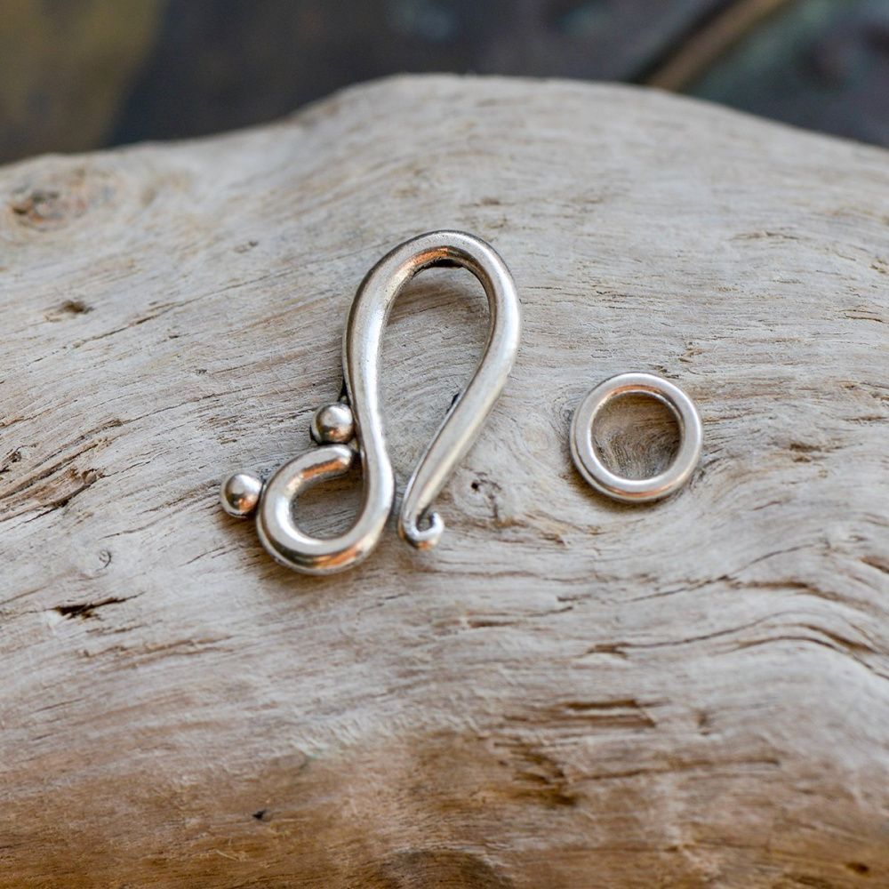 Замочки замок для украшений "нота", цвет античное серебро, 20.5х12 мм