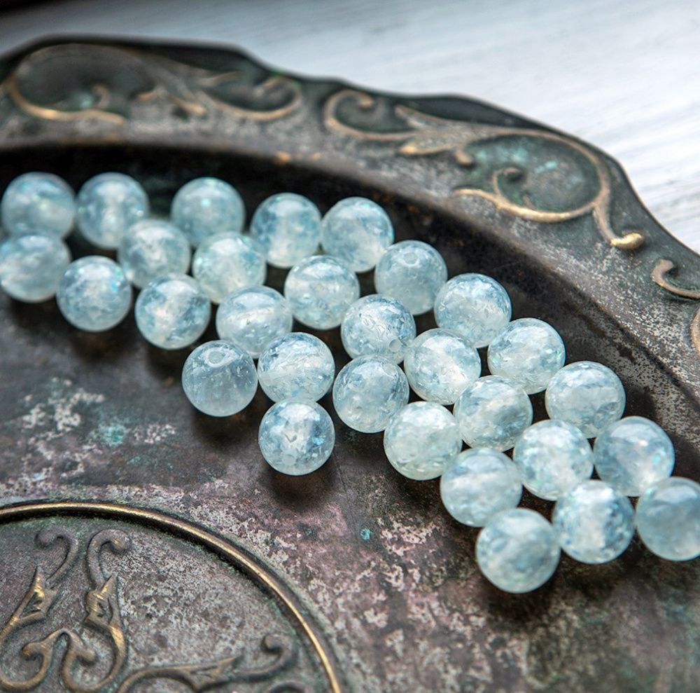 бусина, смола, имитация кошачьего глаза, цвет розовый, 12 мм