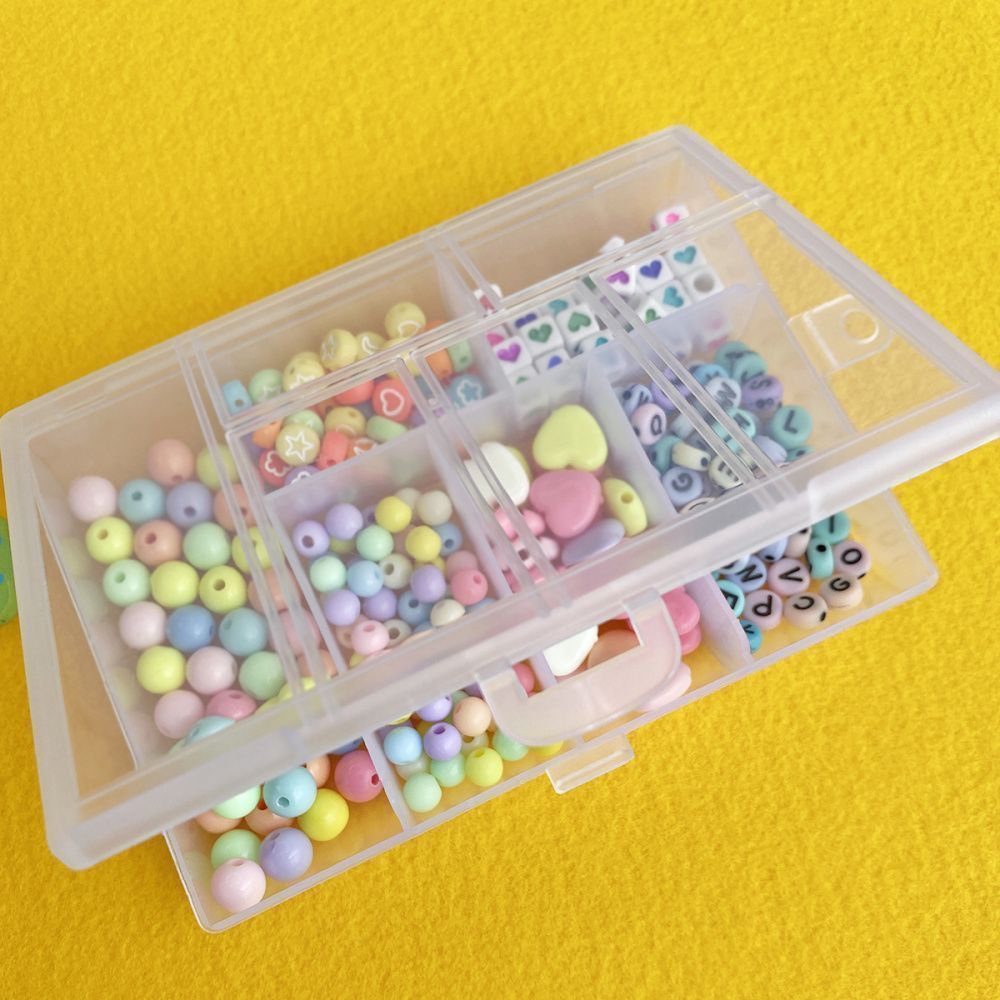 набор бусин в органайзере "агата"