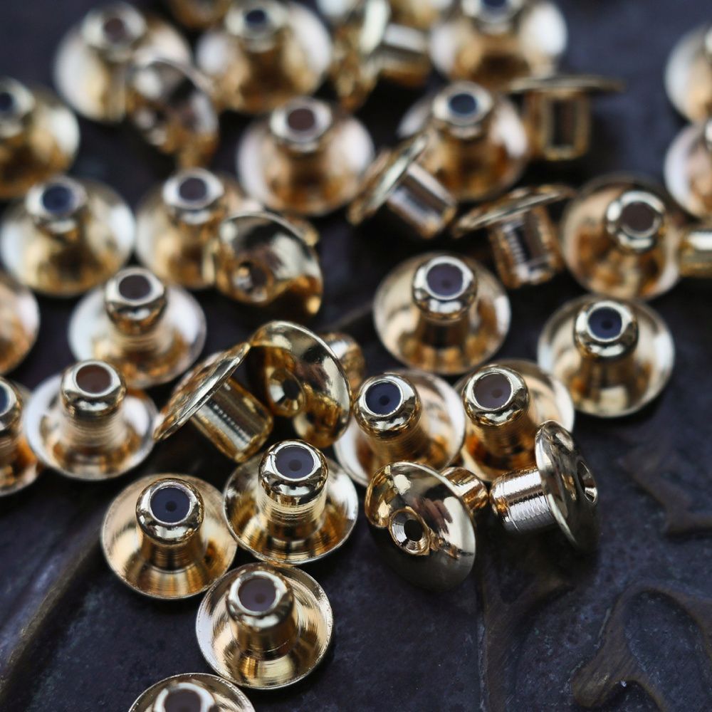 фиксаторы для сережек, позолота, 5х7 мм