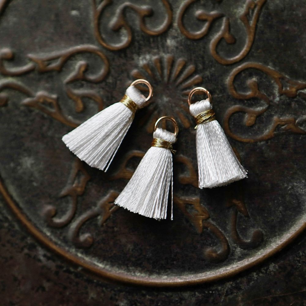 кисточка, нейлон/латунь, цвет белый, 23-27x5 мм