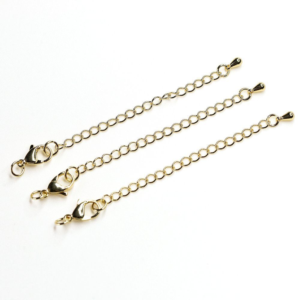 замочек-лобстер с удлинителем, позолота, 12x7x3 мм