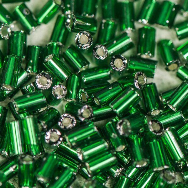 бисер "радуга", цвет яркий зеленый, 1"rb (уп 7 г)