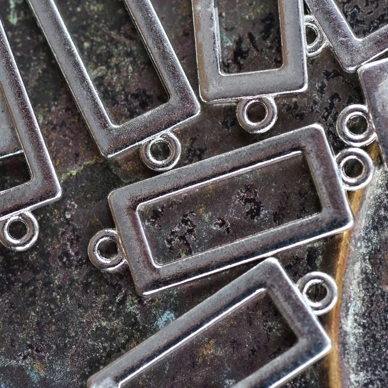 коннектор "рама", цвет платина, 30x11.5x2 мм