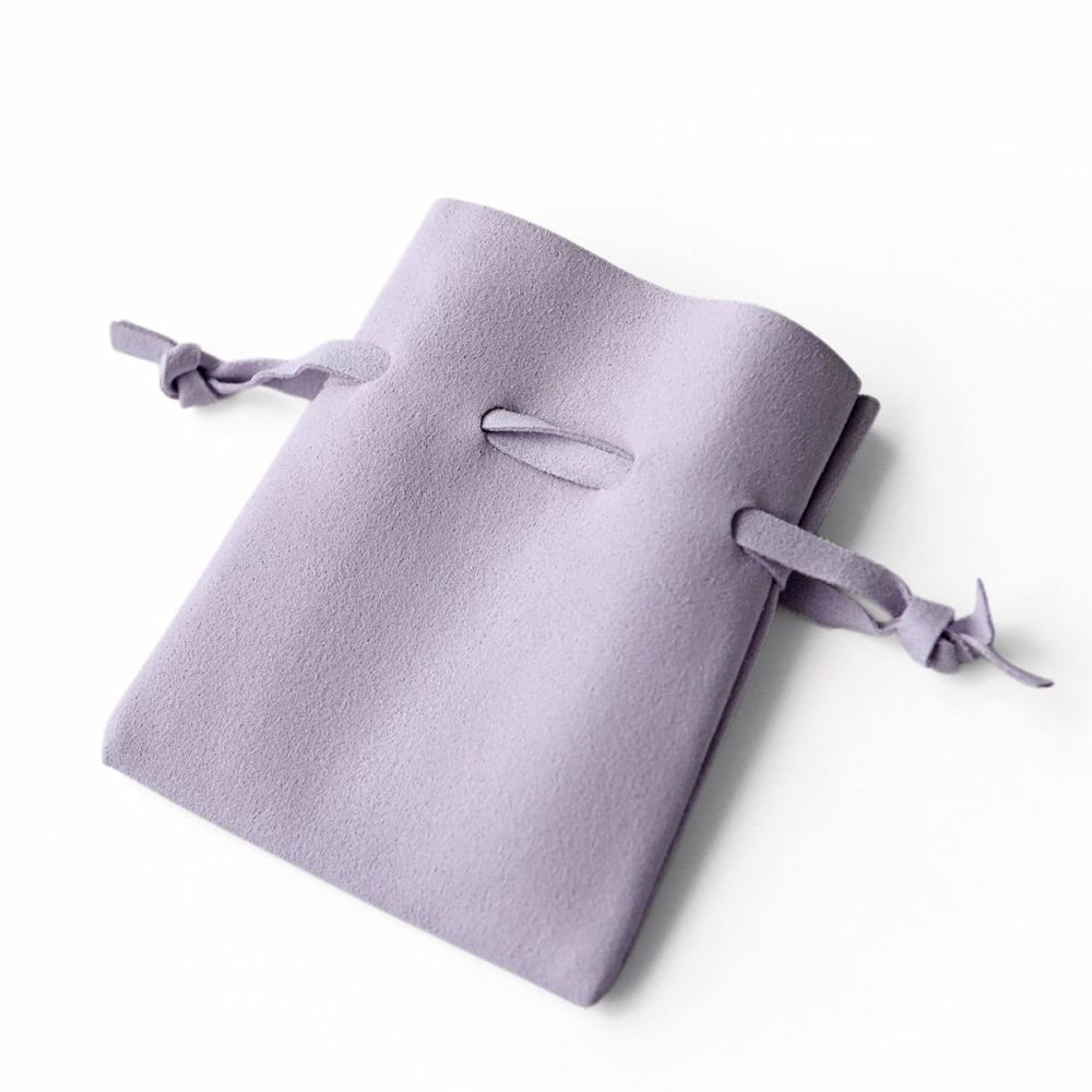 мешочек для украшений, микрофибра, цвет сиреневый, 10x8 см