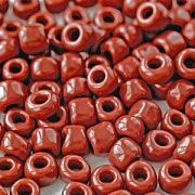 Бисер "Радуга", цвет алый непрозрачный, 6/0 (уп 10 г)