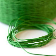 Шнур вощеный, цвет зеленый, 1х0.4 мм
