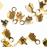 Концевик для цепочки, цвет золото, 7x3.5 мм (уп 30 +/-3 шт)